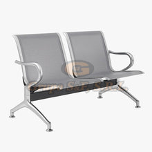 Load image into Gallery viewer, BANCADA PARA SALA DE ESPERA DE 2 SILLAS EN METAL Muebles de Oficina