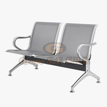 Load image into Gallery viewer, BANCADA PARA SALA DE ESPERA DE 2 SILLAS EN METAL Muebles de Oficina