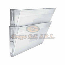 Cargar imagen en el visor de la galería, Bandeja Para Pared 2/1 Plastica Transparente (867.1) Material & Equipo De Oficina