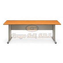 Load image into Gallery viewer, ESCRITORIO 36X60 TOPE HAYA BASE GRIS - Muebles de Oficina