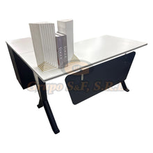 Cargar imagen en el visor de la galería, ESCRITORIO L 28X56X30’’ AZUL/BLANCO Muebles de Oficina