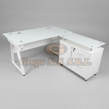 Load image into Gallery viewer, ESCRITORIO L 55X59X30’’ CR BLANCO Muebles de Oficina