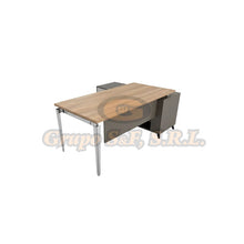 Cargar imagen en el visor de la galería, ESCRITORIO L 71X63X30’’ GRIS Muebles de Oficina
