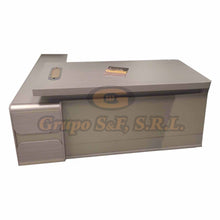 Cargar imagen en el visor de la galería, Escritorio L 71X71X30’’ Oro/Beige Muebles De Oficina