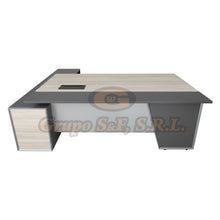 Load image into Gallery viewer, ESCRITORIO L 78x71x30 GRIS/CREMA Muebles de Oficina