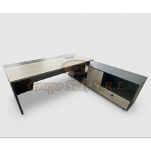 Load image into Gallery viewer, ESCRITORIO L 78X71X30’’ GRIS/CREMA Muebles de Oficina