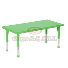 Cargar imagen en el visor de la galería, MESA INFANTIL RECTANGULAR 24X48’’ VERDE Muebles Escolares