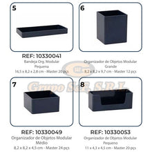 Cargar imagen en el visor de la galería, ORGANIZADOR PARA ESCRITORIO 8/1 AZUL OSCURO Material & Equipo de Oficina