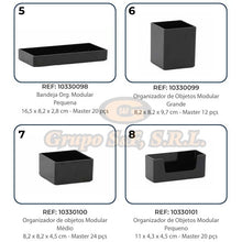 Cargar imagen en el visor de la galería, ORGANIZADOR PARA ESCRITORIO 8/1 NEGRO Material & Equipo de Oficina