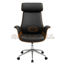 Load image into Gallery viewer, SILLON EJEC. DARIEL NEGRO/MADERA Muebles de Oficina