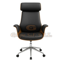 Load image into Gallery viewer, SILLON EJEC. DARIEL NEGRO/MADERA Muebles de Oficina