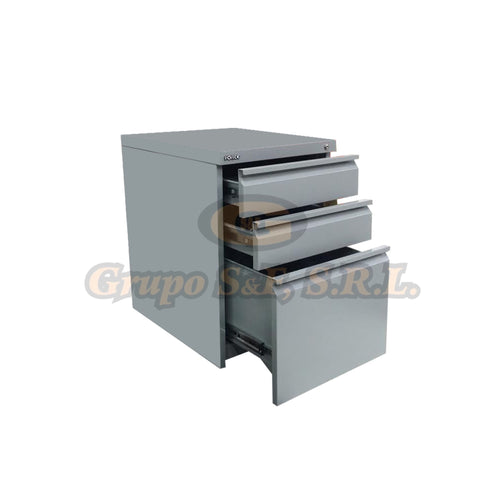 Archivero Metal Force Plata/gris Almacenamiento