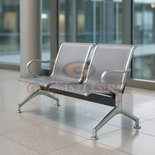 Load image into Gallery viewer, BANCADA PARA SALA DE ESPERA DE 2 SILLAS EN METAL Muebles de Oficina
