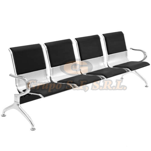 Bancada 4 Silla Metal C/colcha Muebles De Oficina