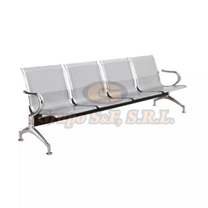 Bancada 4 Silla Metal Muebles De Oficina