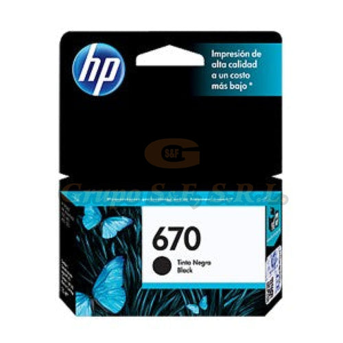 Cartucho Hp 670 Negro (Cz113A) Tinta & Toner