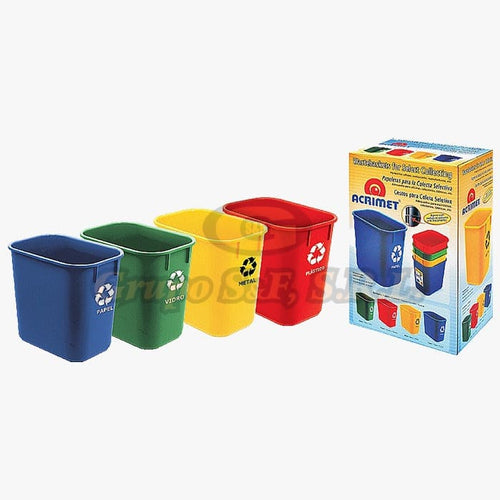Cesto Plast. 4/1 Acrimet Reciclaje Limpieza