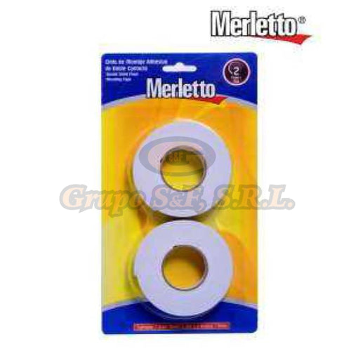 Cinta Doble Cara 3/4X2M 2/1 Merlett Material & Equipo De Oficina