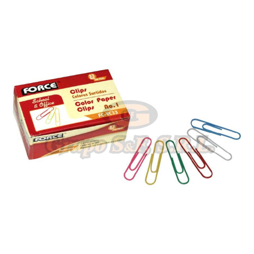 Clip De Papel No. 1 Colores 33Mm (Fc-Vc33) Material & Equipo Oficina