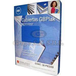 Cubierta P/enc. Plast. Az M Pr Gbc Material & Equipo De Oficina