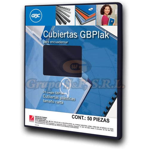Cubierta P/enc. Plast. Az O Pr Gbc Material & Equipo De Oficina