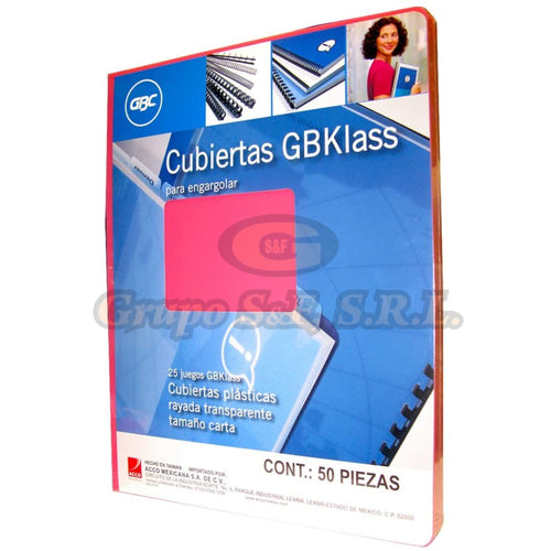 Cubierta P/enc. Plast. Rosa Pr Gbc Material & Equipo De Oficina