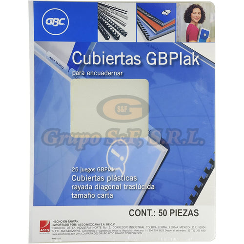 Cubierta P/enc. Plast. Trans Pr Gbc Material & Equipo De Oficina