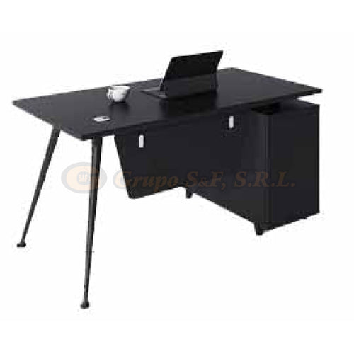 Escritorio 24X48’’ Negro Muebles De Oficina