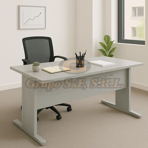 ESCRITORIO 28X63’’ MILD GRIS Muebles de Oficina