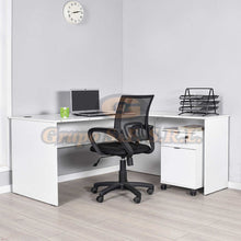 Cargar imagen en el visor de la galería, Escritorio En L 63X58X30 Color Blanco (Rms-320-Dd-1) Muebles De Oficina
