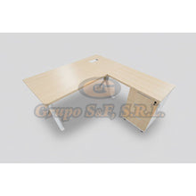 Cargar imagen en el visor de la galería, ESCRITORIO L 28X56X30” BEIGE/BCO Muebles de Oficina
