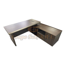 Load image into Gallery viewer, ESCRITORIO L 71X71X30” MARRON/GRIS Muebles de Oficina
