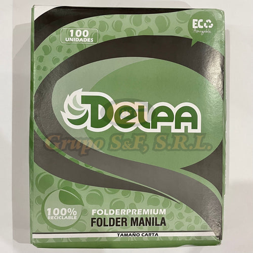 Folder Manila 8.5X11 Bio-Delpa Material & Equipo De Oficina