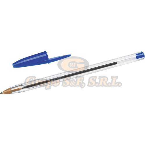 Lapicero Bic Cristal D+ Azul P.m. Escolares