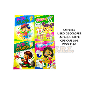 LIBRO P/COLOREAR 4MOD. SURT. GDE.