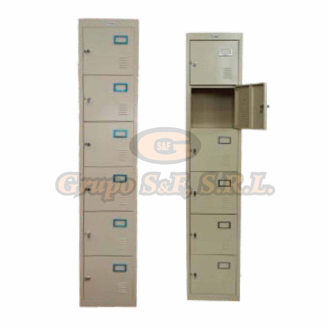 Locker De Metal 6 Puertas 15X15X73 (Ca1850390) Almacenamiento