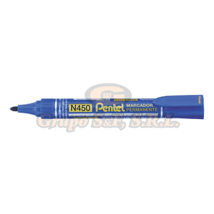 Marcador Permanente Pentel Azul 450 Material & Equipo De Oficina