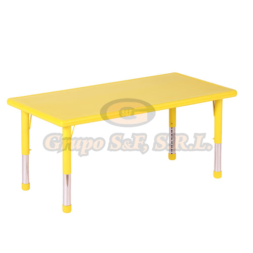 MESA INFANTIL RECTANGULAR 24X48’’ AMARILLO Muebles Escolares