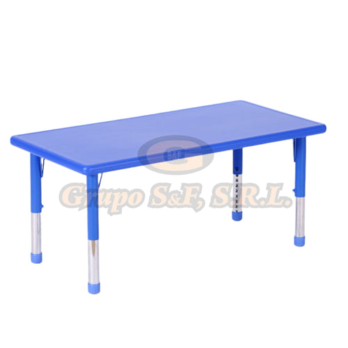 MESA INFANTIL RECTANGULAR 24X48’’ AZUL Muebles Escolares