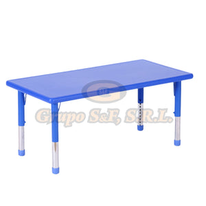 MESA INFANTIL RECTANGULAR 24X48’’ AZUL Muebles Escolares