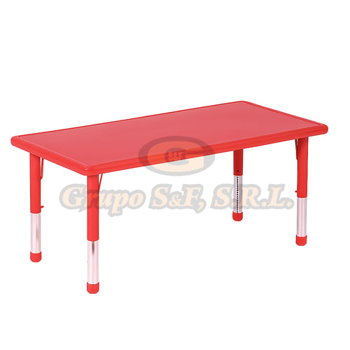 MESA INFANTIL RECTANGULAR 24X48’’ ROJO Muebles Escolares