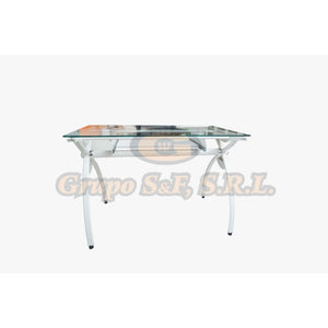 Mesa Para Pc 23X44 Cristal Blanco (Ch-0039)