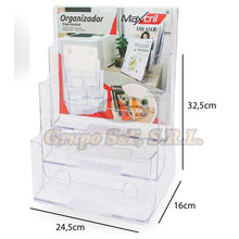Cargar imagen en el visor de la galería, ORGANIZADOR 3/1 MAXCRIL TRANSP. - Material &amp; Equipo de Oficina
