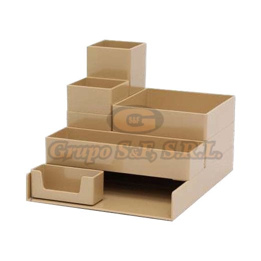 ORGANIZADOR PARA ESCRITORIO 8/1 BEIGE Material & Equipo de Oficina