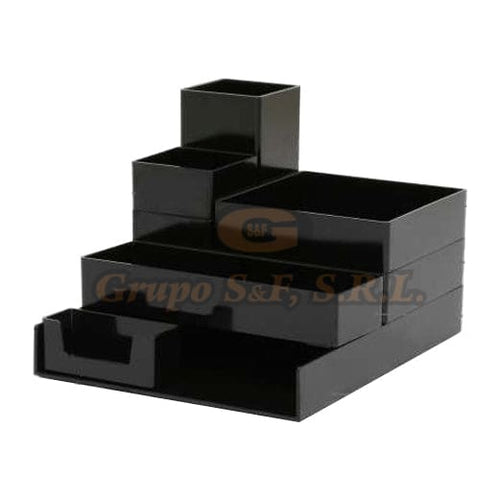 ORGANIZADOR PARA ESCRITORIO 8/1 NEGRO Material & Equipo de Oficina