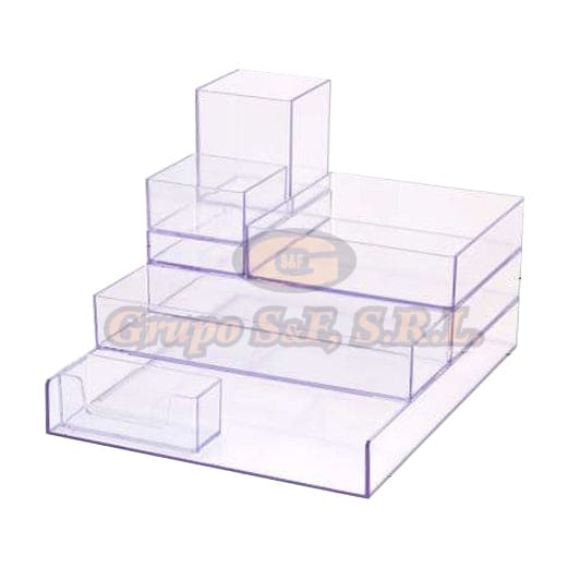 ORGANIZADOR PARA ESCRITORIO 8/1 TRANSPARENTE Material & Equipo de Oficina