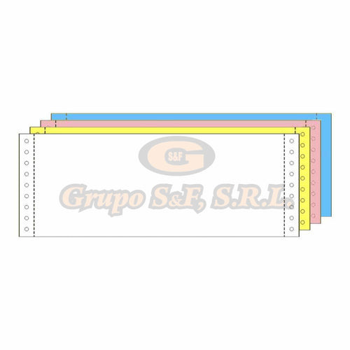 Papel 9.5X3 2/3 4P Ncr Abby Material & Equipo De Oficina