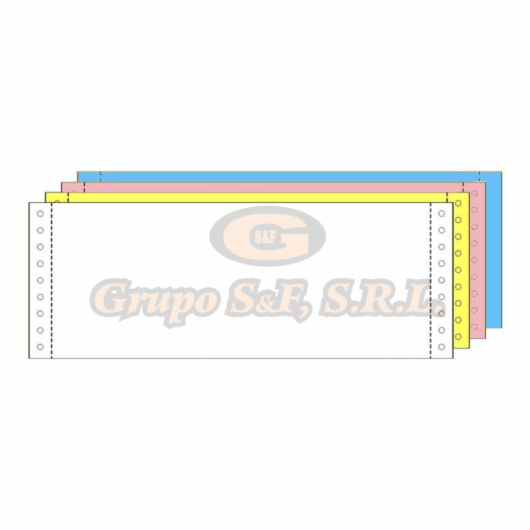 Papel 9.5X3 2/3 4P Ncr Abby Material & Equipo De Oficina