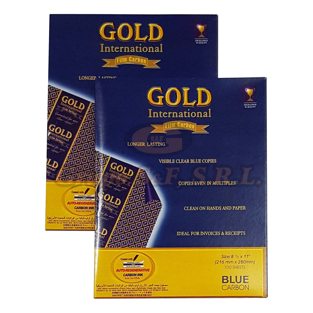 Papel Carbon 8.5X11 Gold Film Material & Equipo De Oficina