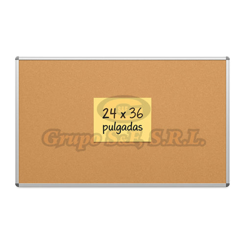 PIZARRA CORCHO 24X36’’ MARCO DE METAL Escolares
